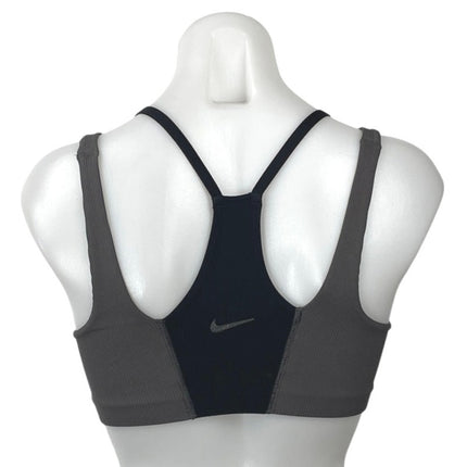 Nike Indy Dri Fit Light Support Non Padded Black Athletic Crop Top Sports Bra XS