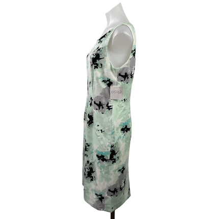 NEW Kasper Women's Green Tie Dye Sleeveless Round Neck Mini Tank Dress Size 8