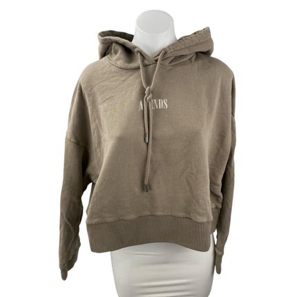 Afends Brown Long Sleeve Activewear Sports Hoodie Sweatshirt Sweater Top Size M