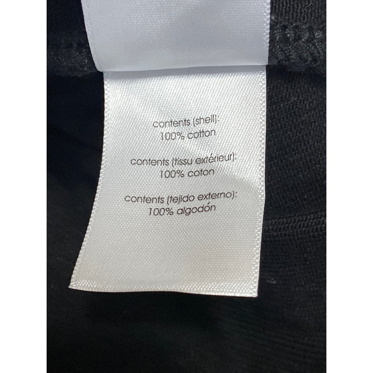 WeWoreWhat Women's Black Collared Long Sleeve Crop Boxy Denim Coat Jacket Size M