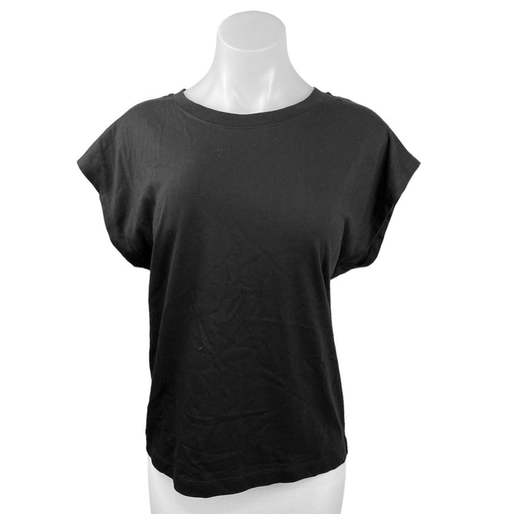 Ann Taylor LOFT Black Drop Sleeve Dolman Relaxed Pullover T Shirt Top Size S