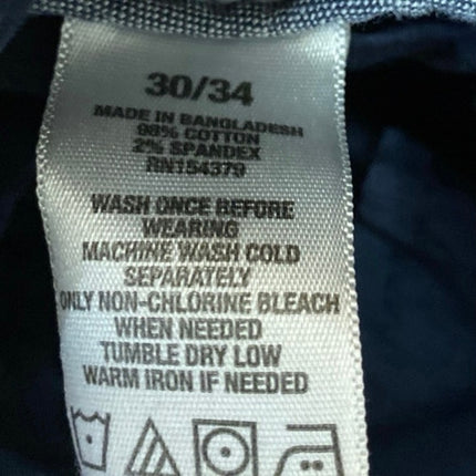 Aeropostale Men's Blue High Rise Skinny Chino Khaki Trousers Pants Size 30/34