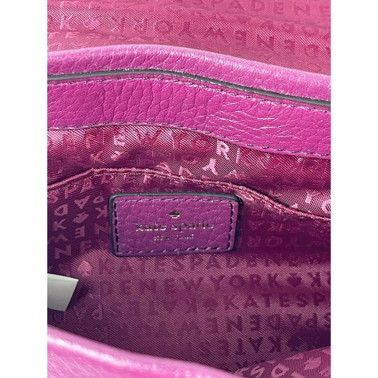 Kate Spade Astor Court Naomi Quilted Chain Purple Magenta Leather Crossbody Bag
