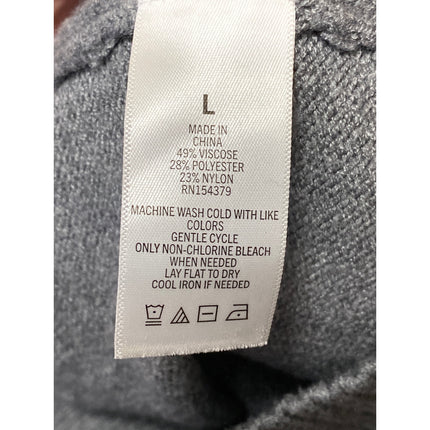 Aeropostale Women's Gray High Waisted Rib Knit Trim Flare Yoga Lounge Pants Sz L