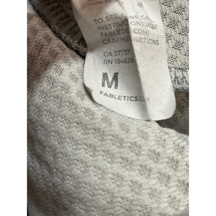 Fabletics Women's Gray High Waisted Straight Leg Casual Trousers Pants Size M