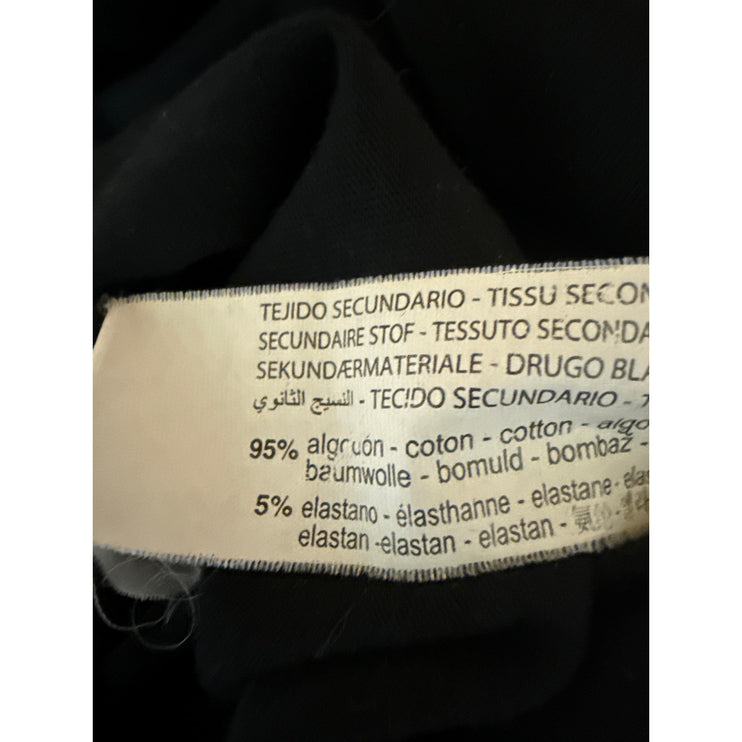 Zara Women's Black Short Sleeve Crew Neck Basic Casual T Shirt Tee Top Size M