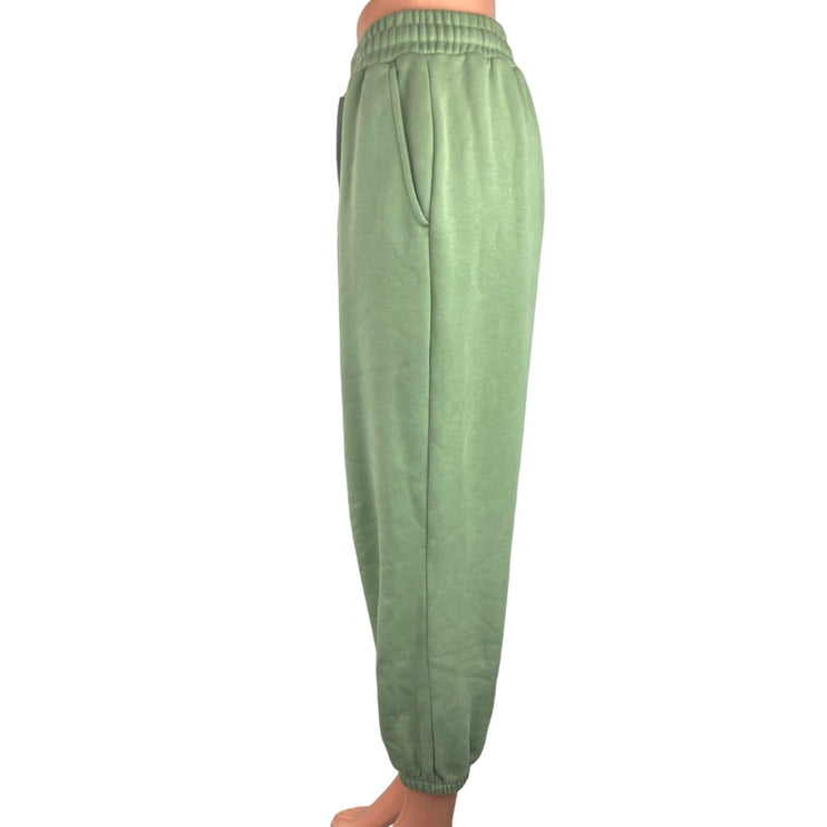 Fabletics Green Go-To Classic Elastic Waist Drawstring Sweatpants Jogger Sz XXL