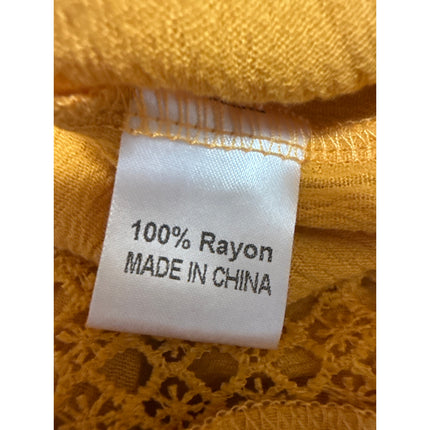 Zesica Smocked Tiered Crochet Sleeveless Tube Bandeau Maxi Flare A-Line Dress S