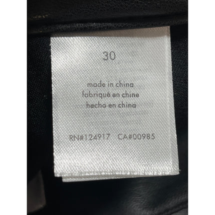 WeWoreWhat Black Faux Vegan Leather High Rise Wide Leg Flare A-Line Shorts Sz 30