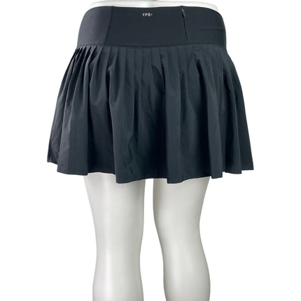 YPB Gray Pleated Activewear Tennis Athletic Skater Flared A-line Skirt Skort XL