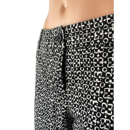 Van Heusen Stretch Women's Geometric High Rise Straight Trousers Dress Pants 4