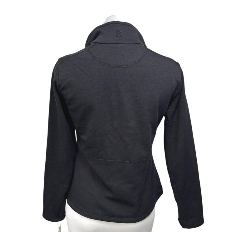 NEW Spyder Speed Fleece Women's Black 1/2 Zip Collared Long Sleeve Jacket Top S
