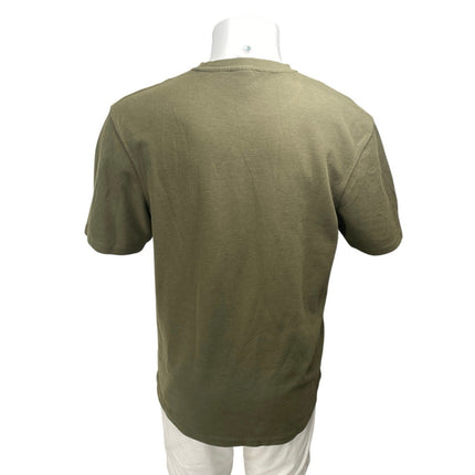 Zara Men's Olive Green Crewneck Short Sleeve Casual Basic Tee T-shirt Top Size M