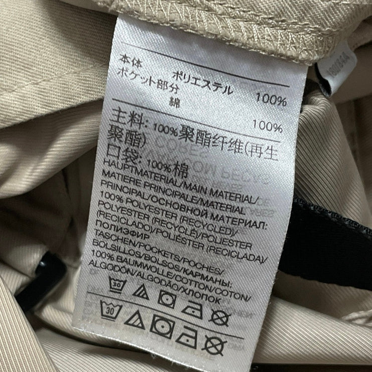Y-3 Women's Clay Brown Twill Fidlock Belt High Rise Relaxed Cargo Shorts Size S