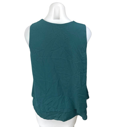 Banana Republic Women's Green Sleeveless Cutout Keyhole Blouse Tank Top Size XS