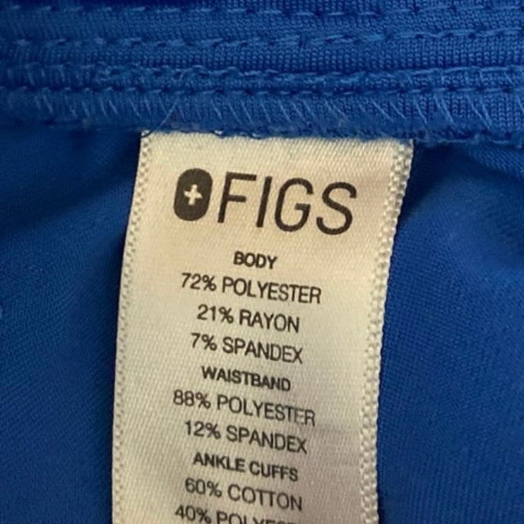 Figs Women's Blue Drawstring Mid Rise Medical Nurse Jogger Scrub Pants Size XXS