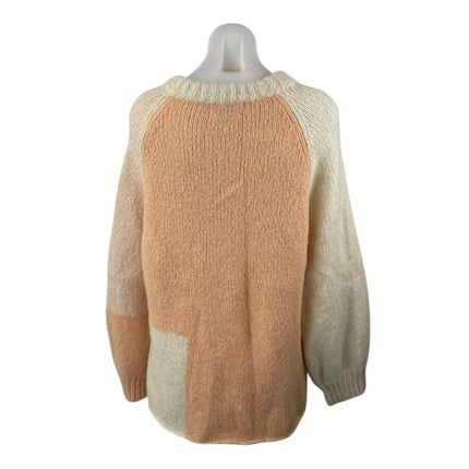 Wray Womens Multicolor Colorblock Alpaca Knit Crewneck Long Sleeve Sweater Top S