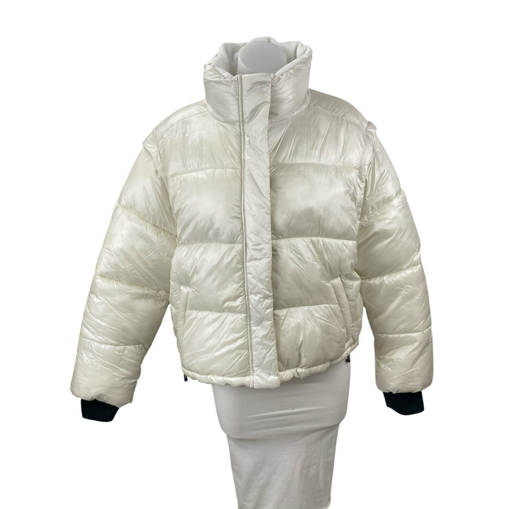 Gilly Hicks Multiway Convertible Quilted Detachable Sleeve Puffer Coat Jacket L