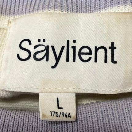 Saylient Men's Multicolor Long Sleeve Colorblock Crew Neck Sweater Top Size L