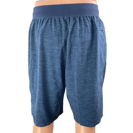 Lululemon Men's Blue Heather Running Gym Workout Training Athletic Shorts Size M