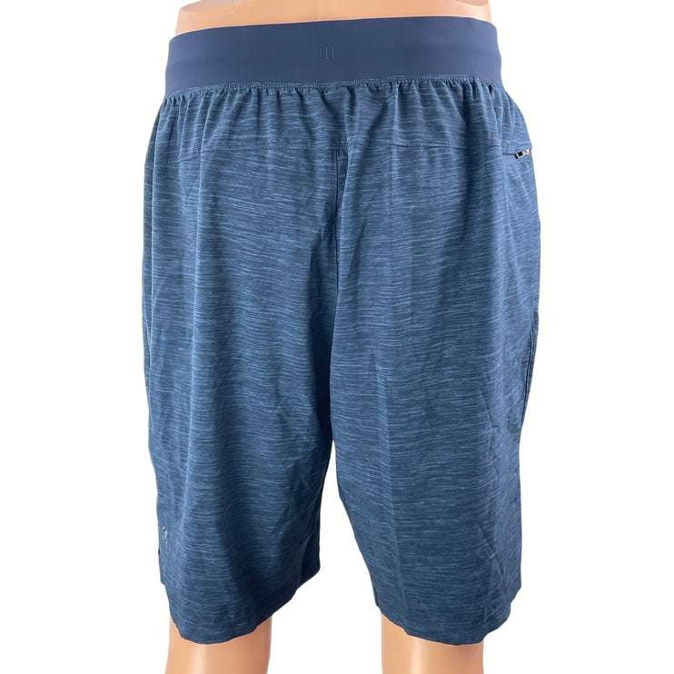 Lululemon Men's Blue Heather Running Gym Workout Training Athletic Shorts Size M