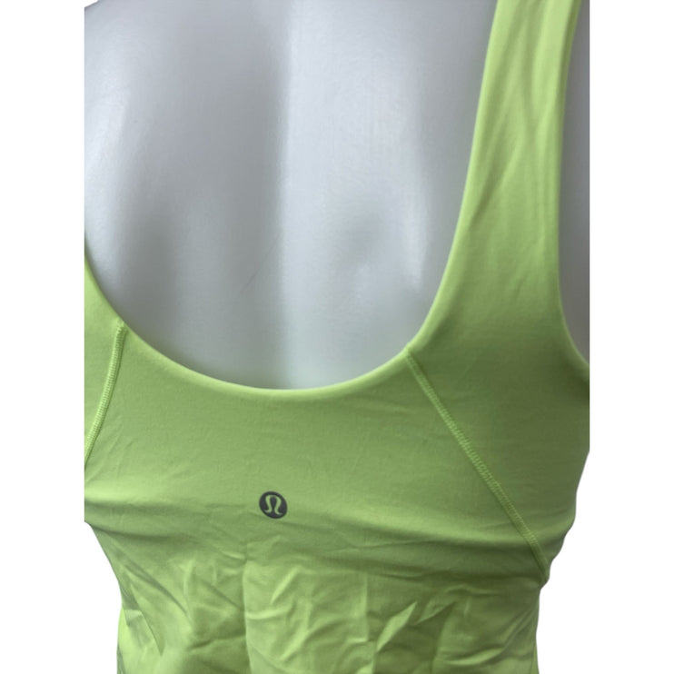 Lululemon Green V Neck Sleeveless Yoga Gym Athletic Activewear Crop Tank Top S