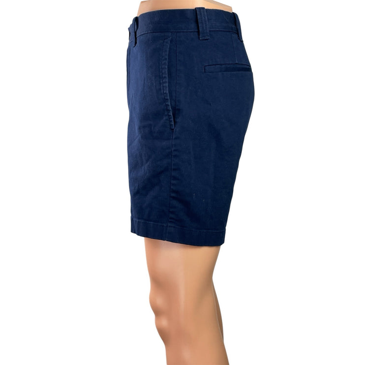 J.Crew 7" Men's Navy Blue Mid Rise Chino Khaki Straight Casual Mini Shorts 30