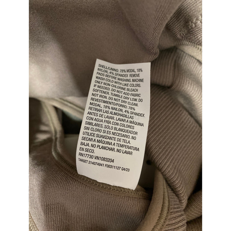 NEW All in Motion Olive Green Sleeveless Racerback Activewear Crop Tank Top XXL