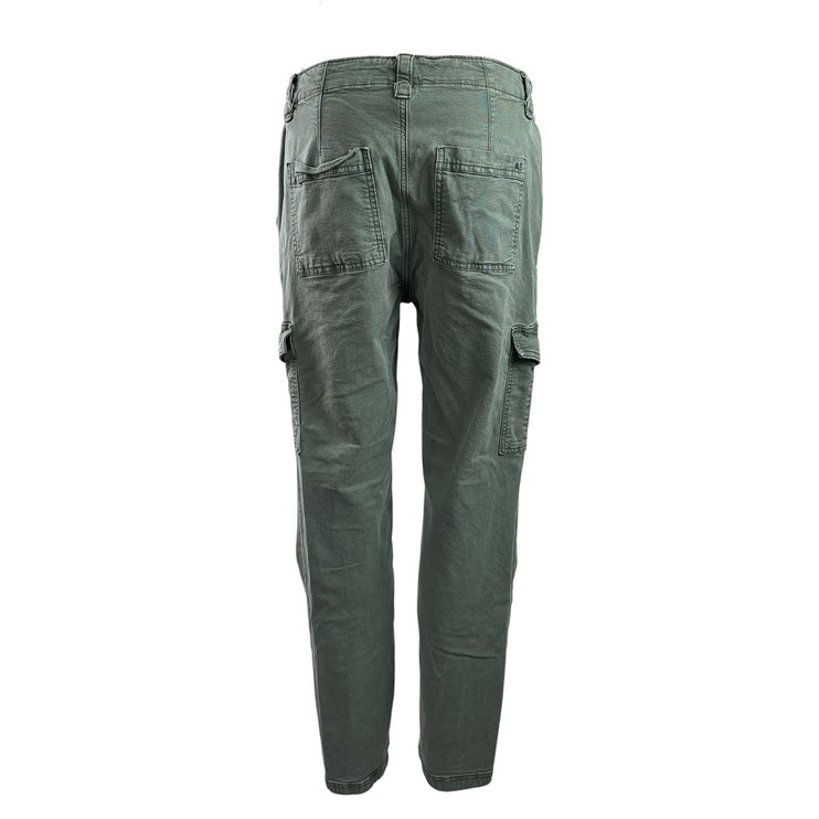 American Eagle Women's Green Stretch Straight Leg Cargo Trousers Jeans Pants 8