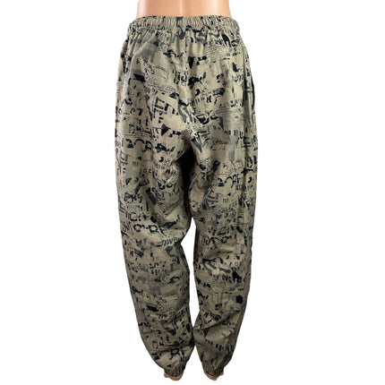 Gymshark Lifting Oversized Women's Brown Printed Woven Jogger Trouser Pants Sz S