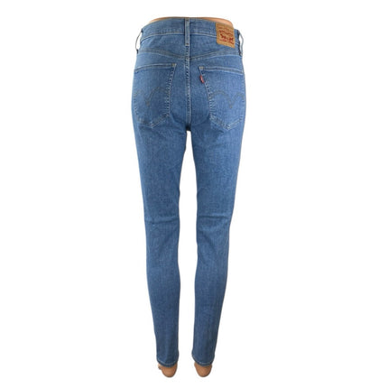Levi's Mile High Womens Blue High Waisted Super Skinny Denim Jeans Pants Size 28