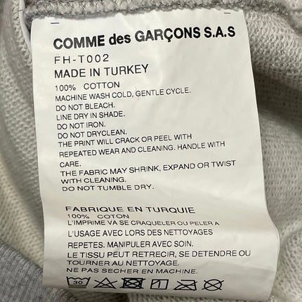 Comme Des Garcons x KAWS Men's Gray Graphic Zip Up Sweatshirt Jacket Size XL