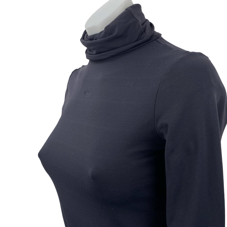 Zara Women's Black Long Sleeve Turtleneck Slim Fit Pullover Blouse Top Size S