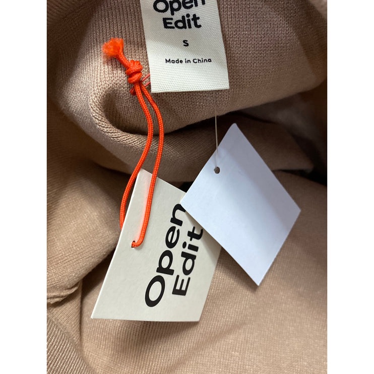 NEW Open Edit Luxe Sculpt Women's Beige Tan Stretch Midi Maxi Pencil Skirt Sz S