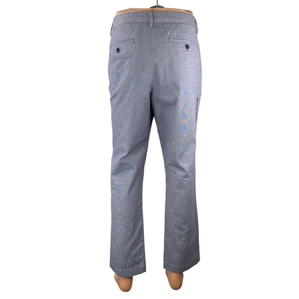 NEW Banana Republic Men's Blue Stretch Slim Fit Trousers Dress Pants Size 35