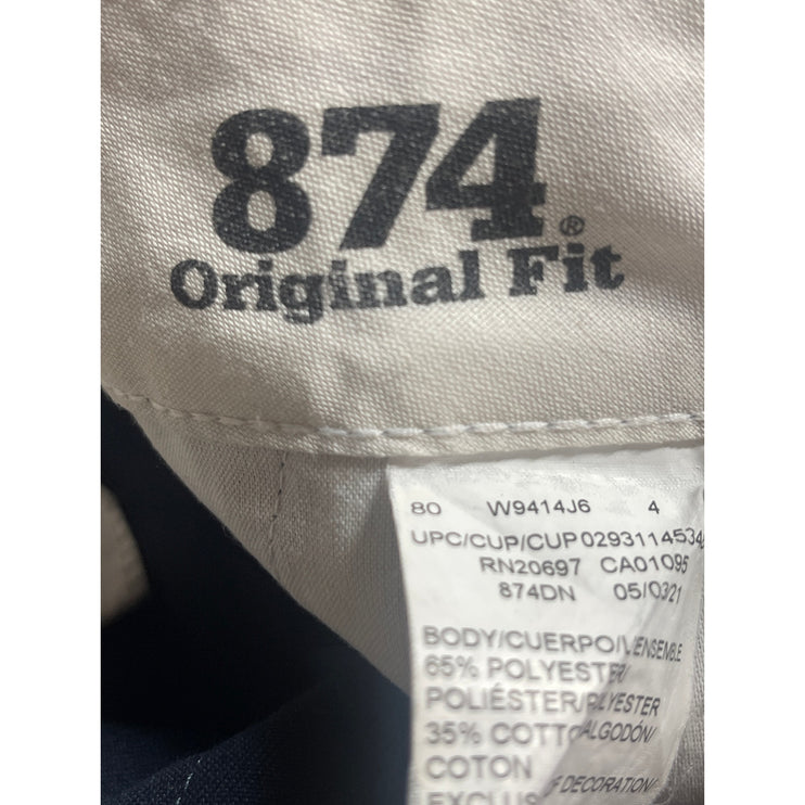 Dickies Men's Navy Blue High Rise Straight Chino Khaki Trousers Pants Size 30x30