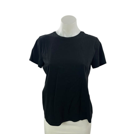 Theory Women's Black Classic Crew Neck Short Sleeve Basic Tee T-Shirt Top Size M