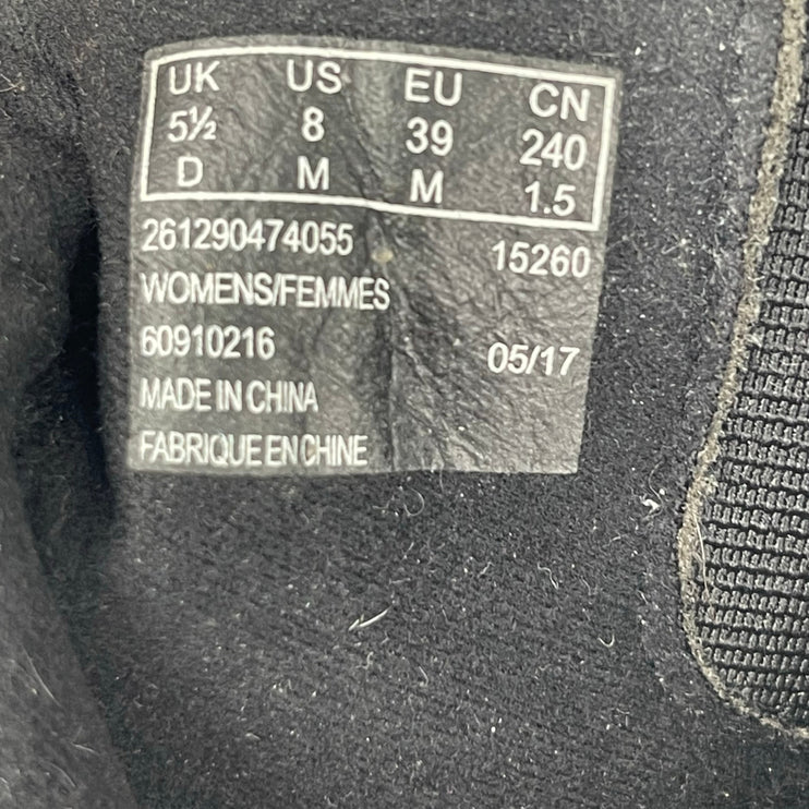 Clarks Sashlin Vita Women's Black Suede Round Toe Zip Chelsea Ankle Boots Size 8