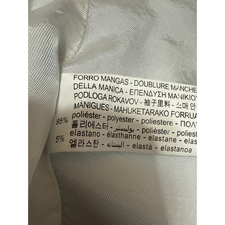 Zara Women's Blue Double Brestaed Long Sleeve Noct Collar Blazer Coat Jacket XS