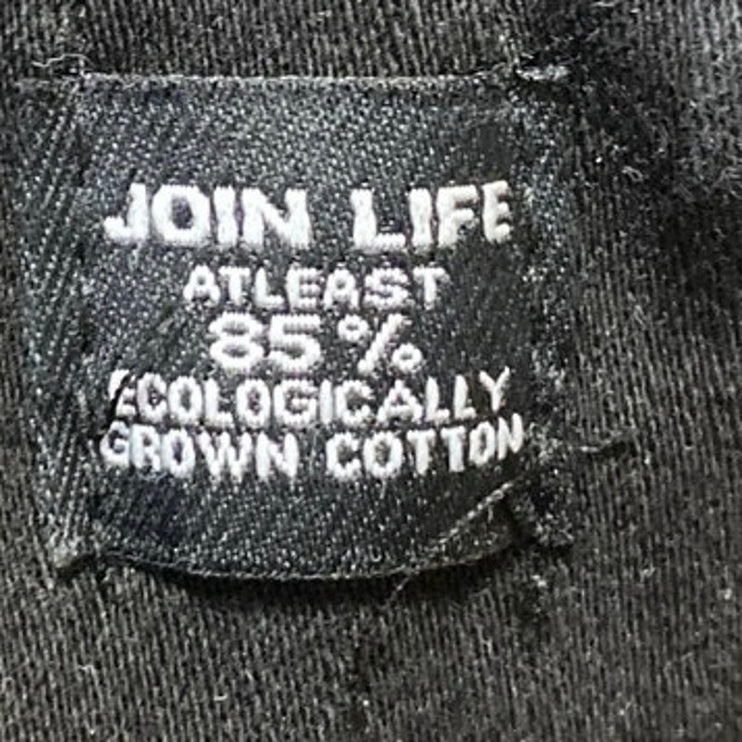 Zara Women's Black Slit Hem High Waisted Casual Slim Straight Denim Jeans Size 8