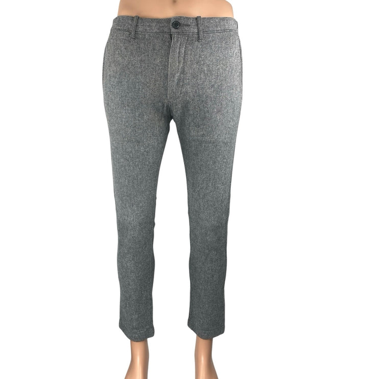 J.Crew Men's Gray Tapered Leg Mid Rise Slim Stretch Trousers Dress Pants Size 30