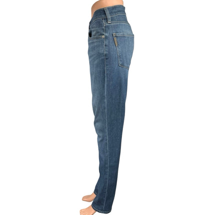 Paige Lennox Men's Blue Mid Rise Medium Wash Slim Straight Denim Jeans Size 31