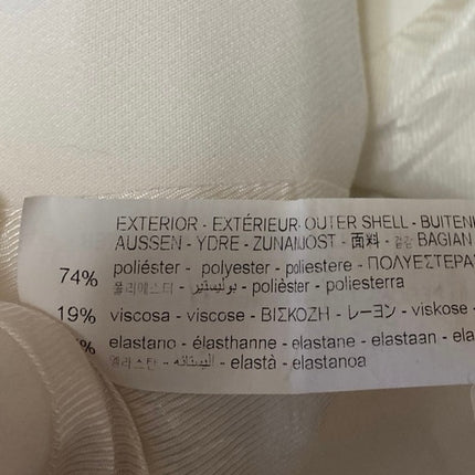 Zara Women' White Sleeveless Button Up V-Neck Crop Blazer Vest Tank Top Size S