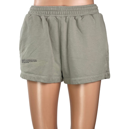 Pangaia Womens Gray High Rise Organic Cotton Pull On Lounge Mini Sweat Shorts S