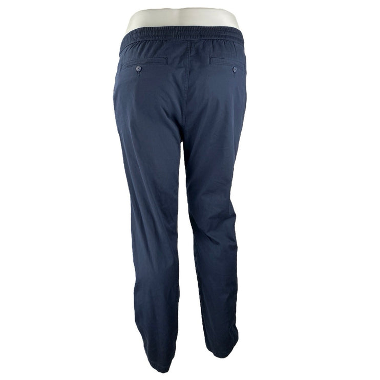NEW Quince Women's Navy Blue High Rise Straight Leg Trousers Dress Pants Size XL
