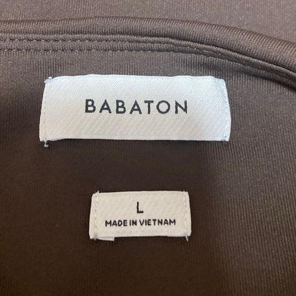 Aritzia Babaton Brown Sleeveless Scoop Neck Cami Camisole Tank Crop Top Size L