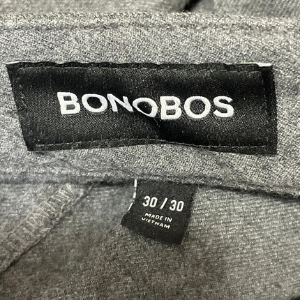 Bonobos Men's Dark Gray Wool Mid Rise Tapered Career Dress Pants Size 30x30