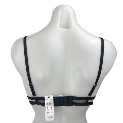 NEW Intimissimi Black Floral Lace Strappy Cami Camisole Lingerie Bra Top Sz 36B