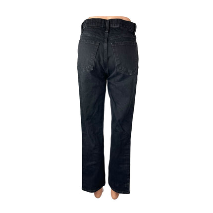 Abercrombie & Fitch Women's Black Ultra High Rise Straight Denim Jeans Pants 2