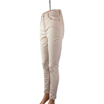 Old Navy Rockstar Women's Pink High Waisted Slim Super Skinny Denim Jeans Size 6